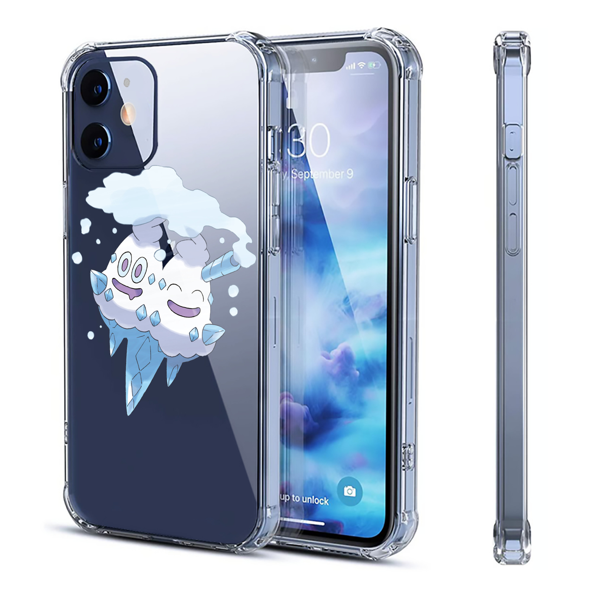 （画像用） ポケットモンスター Pokémon 【iPhone 12シリーズ対応】透明スマホケース（クリアソフトケース）